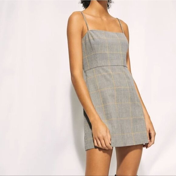 Aritzia Wilfred New Classic Check Mini Dress - Picture 1 of 8